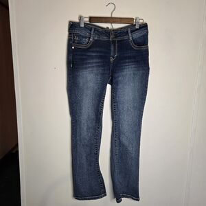 Wallflower Jeans Juniors 11 Short Luscious Curvy Fit Blue Denim